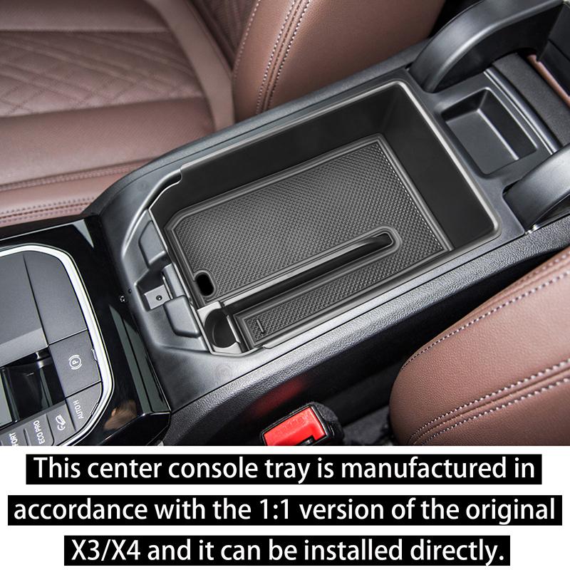 Для BMW X3 G01 2018- 2025 2025 2025 и для BMW X4 G02 2019-2025 Органайзер для хранения на подлокотнике консоли Центральный лоток-органайзер консоли