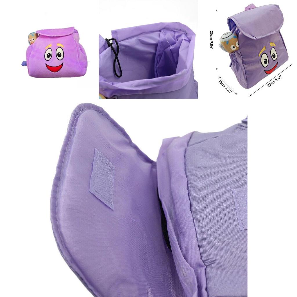 Нейлоновый рюкзак «Даша-путешественница» с плюшевой куклой-картой — идеальный рождественский подарок для детей!