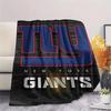 New York Giants Printed Flannel Blanket, soft throw for bedroom sofa, washable, fan merchandise, great gift.