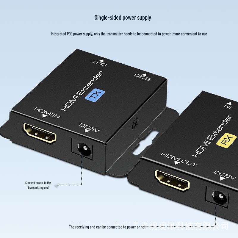 60-метровый удлинитель HDMI Ethernet кабеля, 1080P HD видео, нулевая задержка, передача по Ethernet POC