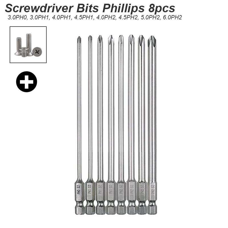 Отвертка бита Torx шлицевая Phillips квадратный наконечник гнездо магнитная головка 1/4 хвостовик для инструмента дрели прецизионная отвертка бита