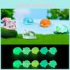 Cute Glow-in-the-dark Resin Animal Miniatures For Diy Micro Landscape Decor