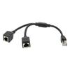 RJ45 Ethernet адаптер кабель-удлинитель 1 на 2 порта Отличное соединение Передача Хороший сигнал