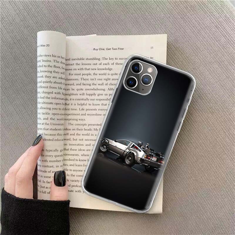 Лицензионный чехол Back To The Future для Apple iPhone 12 13 Mini 15 Pro Max 11 Pro 14 Plus 16 Pro Max 16E Прозрачный ТПУ