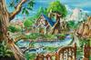 Yanoman In Jigsaw Puzzle Forest Cottage Includes and Piece Request Postcard (Yanoman) [Made Japan] 1000-Piece Canvas-Style (50x75cm) 10-1479, Glue,