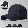Winter Outdoor Middle-Aged Ear Protection Coldproof Velvet Warm Cap Men Cycling Baseball Cap