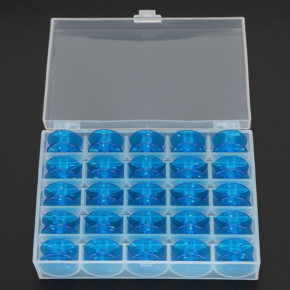 25pcs With Organizer Plastic Spool Plastic Sewing Machine Accessories DIY Sewing