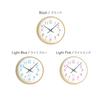 KATOMOKU Plywood Wall Clock 20 Light Blue Wall Clock Continuous Second Hand Radio km-119LBRCS 252mm (SKP Clock)