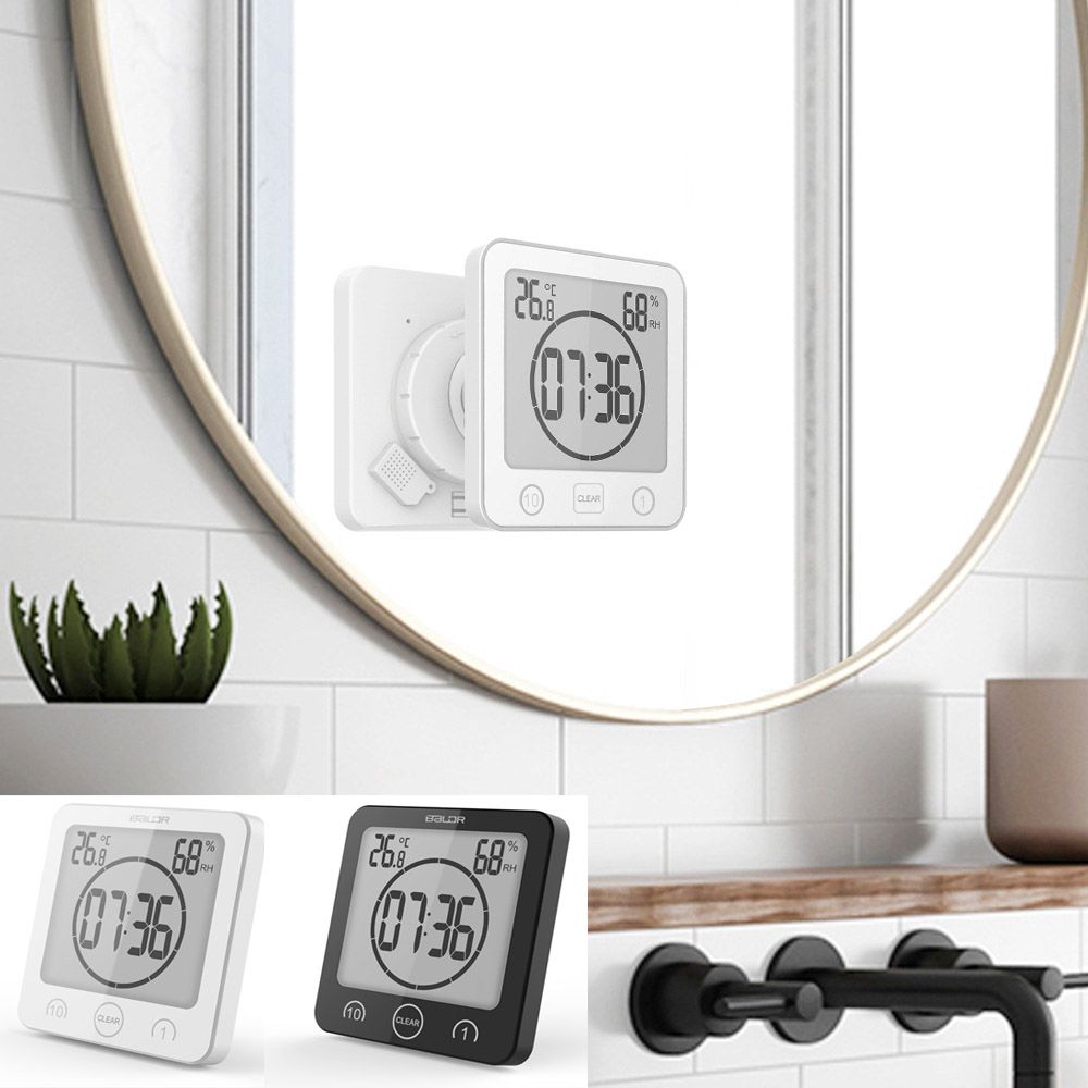 Home Decor Battery Powered Clock Art Wall Clock Digital Shower Clock Clock Timer Hanging Watch