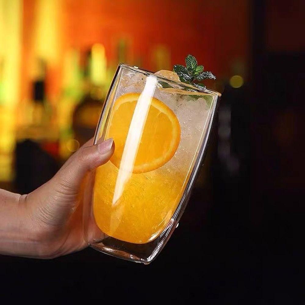 150/250/350/450 мл Чашка из высокоборосиликатного стекла с двойными стенками, термостойкая, для молока