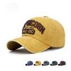 Новая ретро американская потертая старая шляпа мужская и женская модная трехмерная вышитая буква солнцезащитный козырек бейсболка