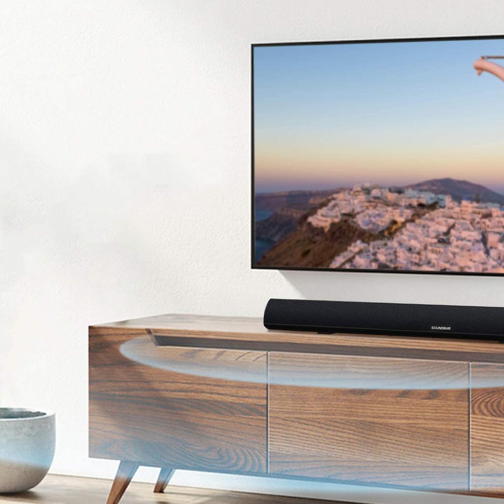 Aning Soundbar TV Speaker with 80W Wireless Home Theater Adjustable Wall Mounted Instruction Black 2.0ch DSP, Output, Bluetooth/HDMI ARC/Optical