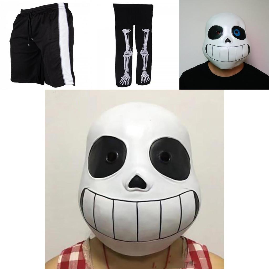 Уникальный игровой костюм для косплея Undertale Sans, худи с удобными шортами и маской