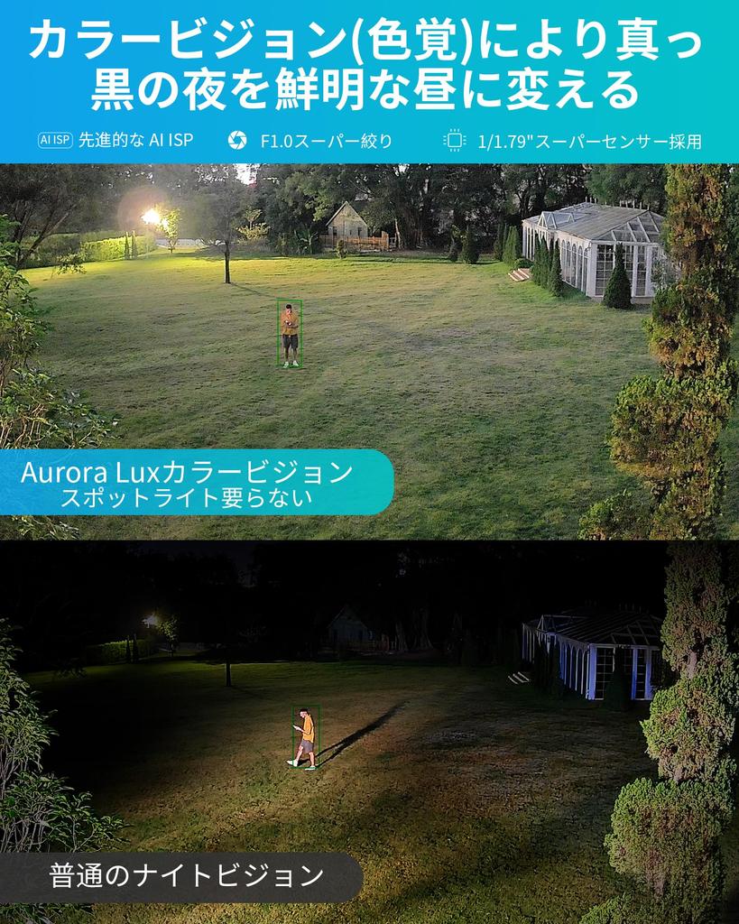 ZOSI 3K 5-мегапиксельная камера видеонаблюдения PoE Aurora Lux, наружная камера видеонаблюдения, оснащенная технологией полноцветного ночного видения, съемка звонков iP66