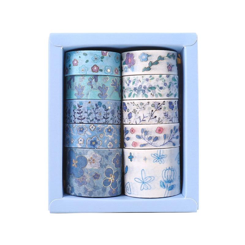 12Pcs/Set Japanese Style Washi Tapes Masking Tape Washi Stickers Scrapbooking Adhesive DIY Decorative Stationery School Supplies