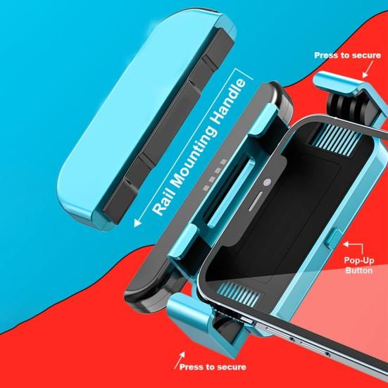 2 шт. зажимы для держателя Joycon, кронштейн для геймпада для мобильного телефона, зажимы, простая установка, контроллеры для джойстиков, игровые аксессуары