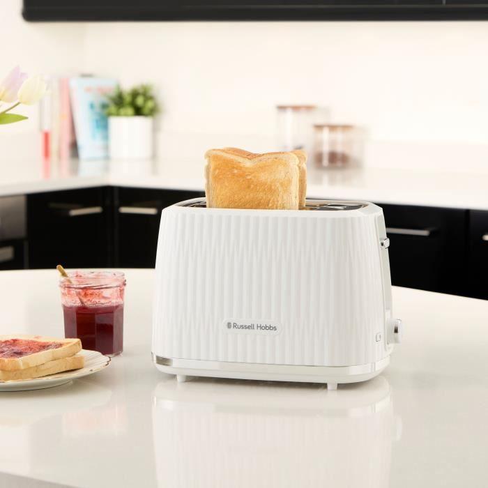Grille-pain - RUSSELL HOBBS - EDEN - 800 W - 2 fentes - Blanc