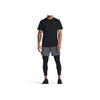 Under Armour Solid Color Casual Training Breathable Crew Neck Short Sleeve T-Shirt Men Tops Black 1383668-001