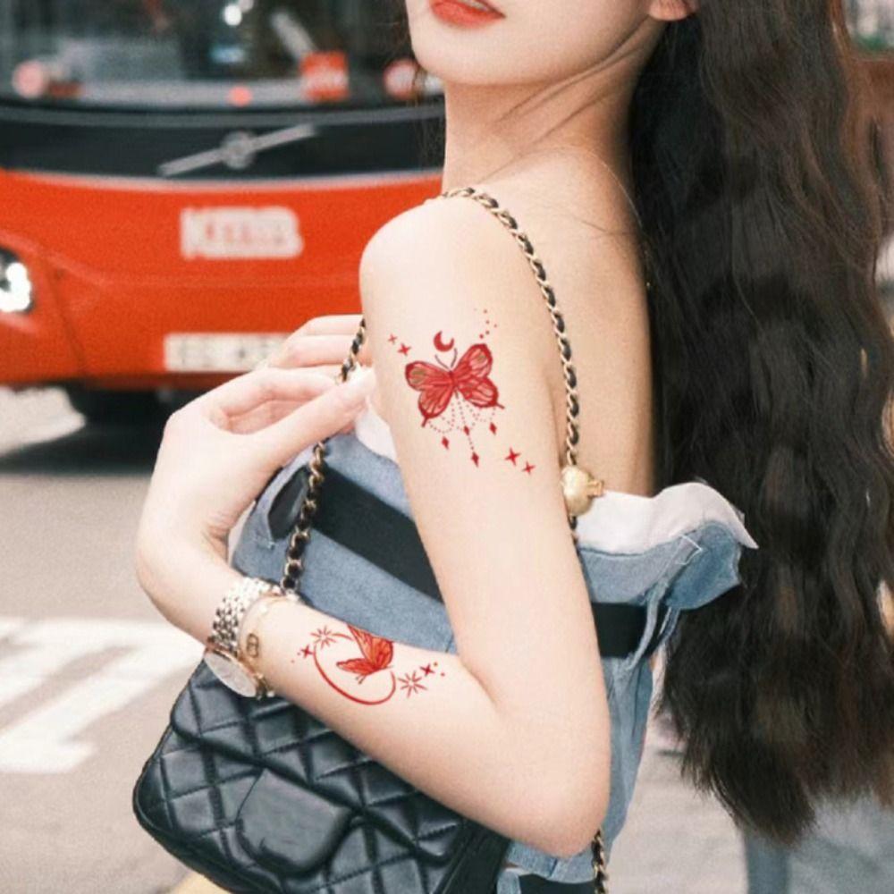 Temporary Tattoos Makeup Face Stickers Butterfly Tattoo Sticker Sweet Face Tattoo  Women