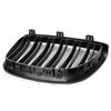 For BMW E92 E93 M3 2006 2007 2008 2009 Front Bumper Kidney Grille 1Pair Glossy Black Car Racing Grill Dual Line Sport Grille