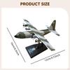 1:Модель транспортного самолета C-130H 250-го масштаба с подставкой для демонстрации Украшение Имитация истребителя для