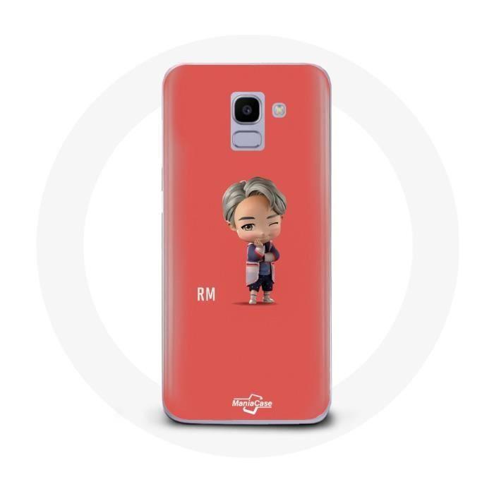 Coque pour Samsung Galaxy A8 2018 BTS TinyTAN Animation RM