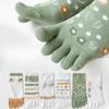 Female Summer Thin Section Absorbs Sweat Movement Shallow Mouth Five Finger Cotton Socks