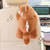 Car tissue box hanging cute doll bear car paper box Car seat back multi-functional tissue bag car supplies