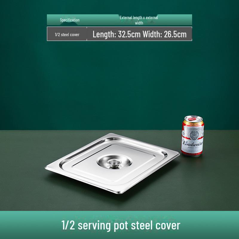 Квадратная сервировочная миска из нержавеющей стали с крышкой для фаст-фуда, молочного чая, приправ или горячих блюд