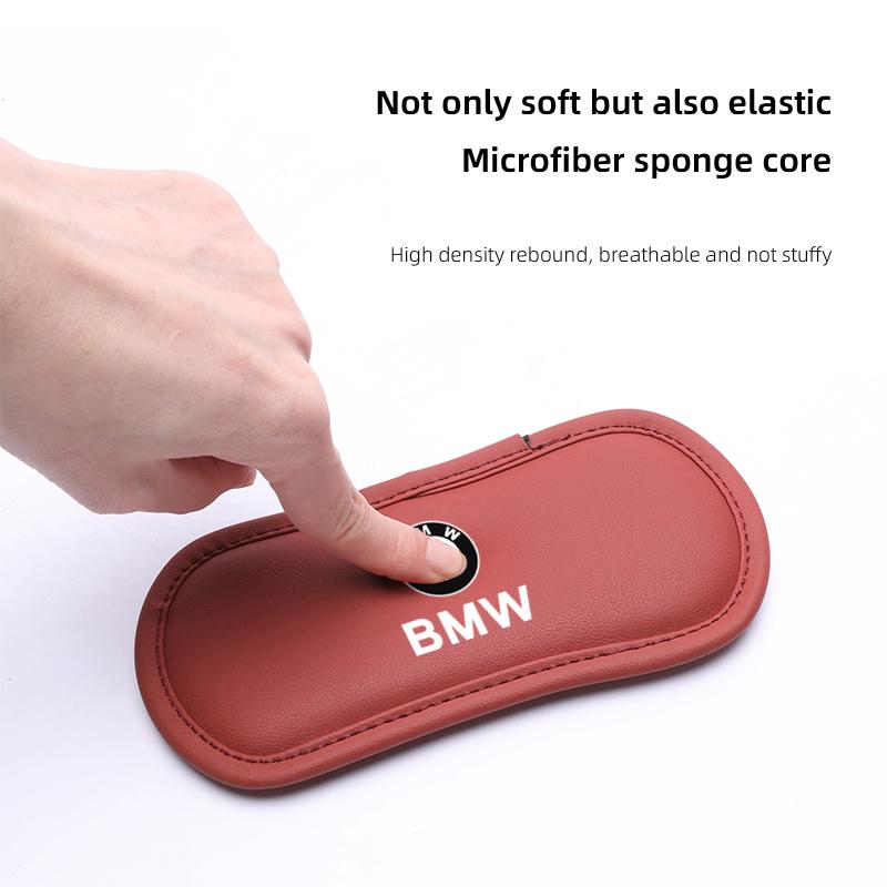 Car Leg Cushion Knee Pad Memory Foam Leather Interior Rest Comfort For BMW iX1 i7 F07 F48 F39 F34 F40 F45 F46 G30 G20 Stickers BI7