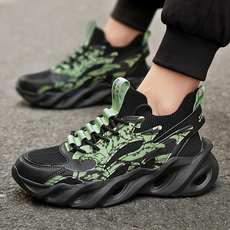 Autumn and Winter New Men's Shoes Athleisure Shoes Plus-size Trendy Shoes Outdoor Anti-slip and Wear-resistant Running Shoes