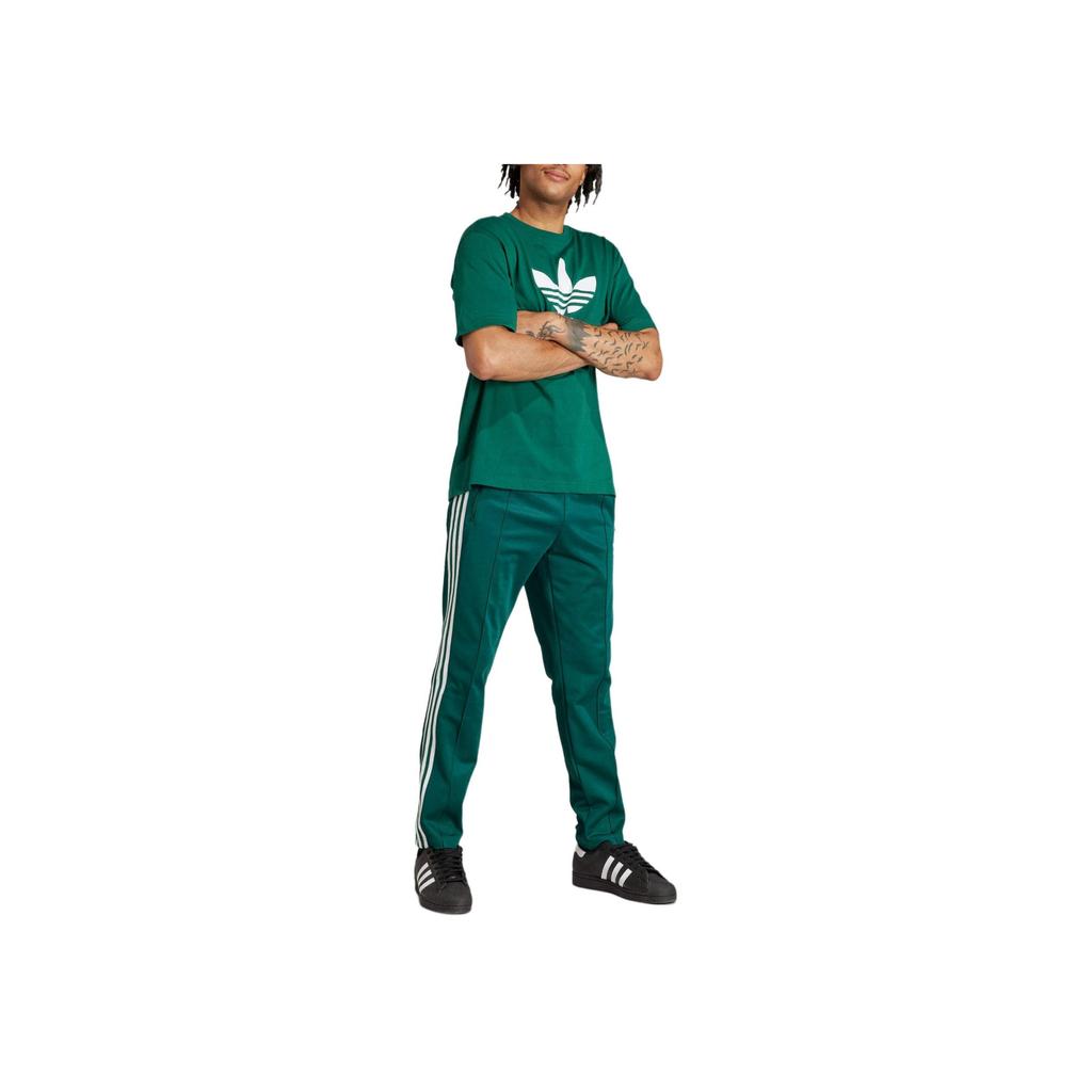 Adidas Футболка Adicolor Trefoil студенческого зеленого цвета унисекс уличная одежда IR7976