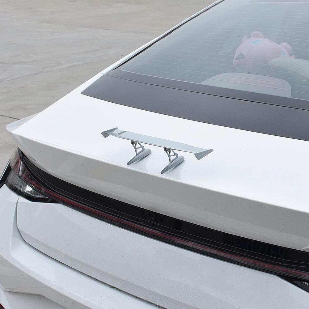 30CM/11.8inch Car Rear Trunk Top Spoiler Wing Mini ABS Aircraft Wing Decor Trims Auto Accessories Universal Exterior Decoration