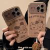 Brown Cartoon for IPhone16 for Apple Phone Case 15promax Suede 14 Wool Ball Rope 17 Autumn/winter Couple