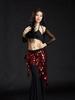 Mermaid Hip Scarf & Waist Chain Belly Dance Costume with Cymbals Triangle Shawl