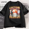 Lactose Tolerant Vintage Graphic Tshirt For Unisex Unisex Retro Milk 90s Funny T Shirts Y2k Clothes Unisex Baggy Tees Streetwear