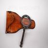 Vintage Henry Hughes London 1941 Magnifying Glass with Elegant Leather Case - Timeless Elegance for Discerning Collectors