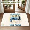 Crystal Velvet Square Rug Custom NameBackstreet Boys Pattern Non Slip Home Floor Decor Rug