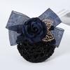 Hair Bun Cover Big Bow Korean Bun Snood Ponytail Clip Hairgrips Cover Net Women Spring Clips