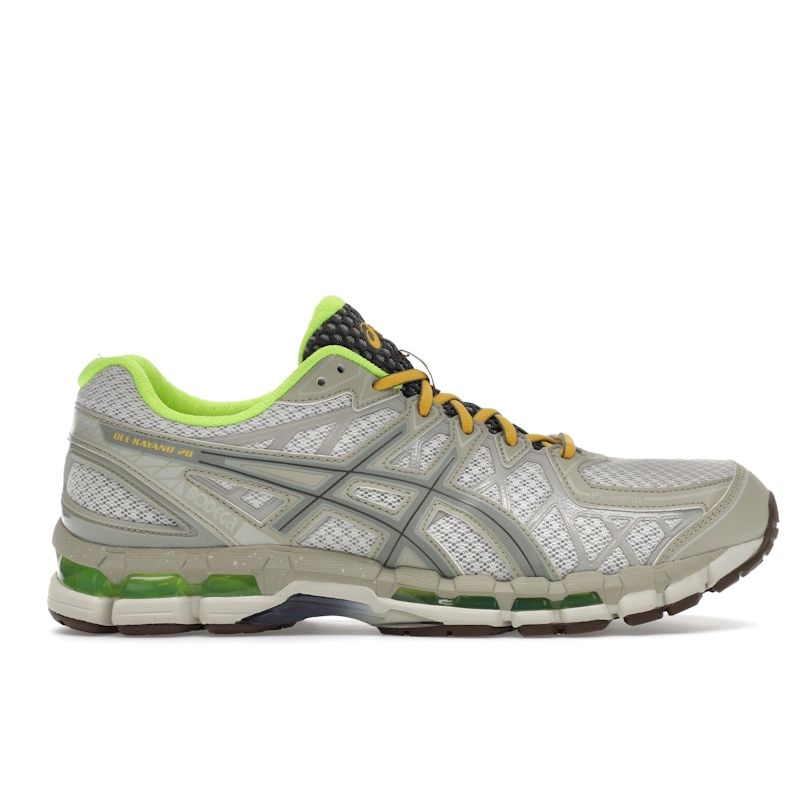 Bodega X ASICS Gel Kayano 20 Small Wins Add Up Unisex Sneakers Cream Silver-Green Eucalyptus 1203A621-201