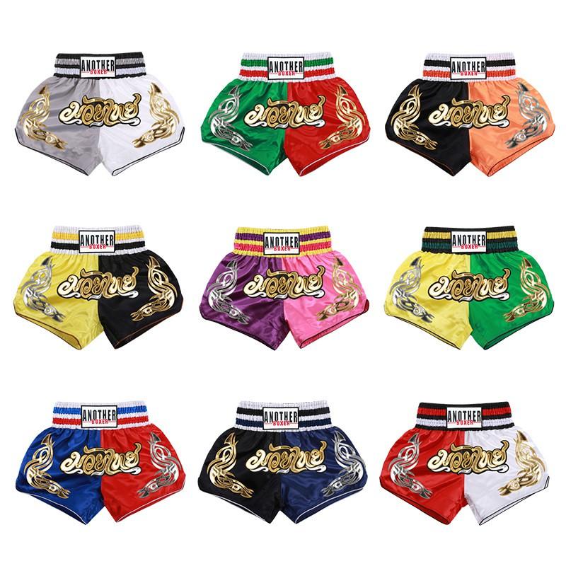 MMA Boxing Shorts Men Women Training Fightwear Muay Thai Kickboxing Gym Sport