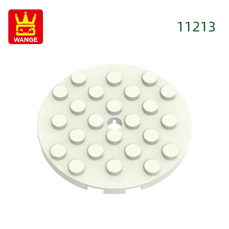 28 шт./лот 11213 Тонкие круглые пластины 6x6 Угловые строительные блоки Moc Цветные аксессуары Совместимые с Brick DIY Запасные части