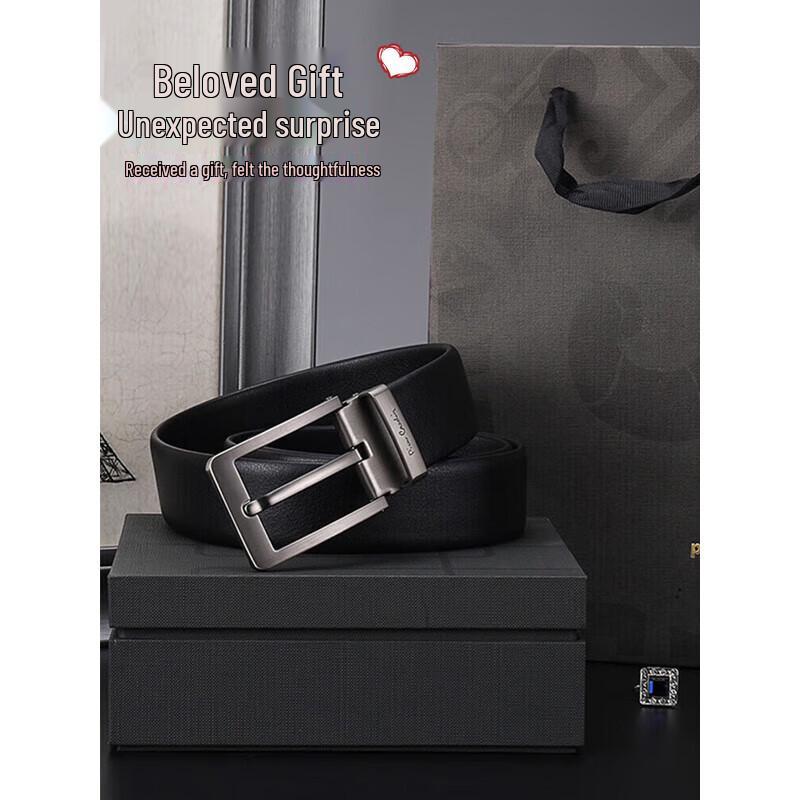 Pierre Cardin Мужской кожаный ремень с пряжкой-булавкой