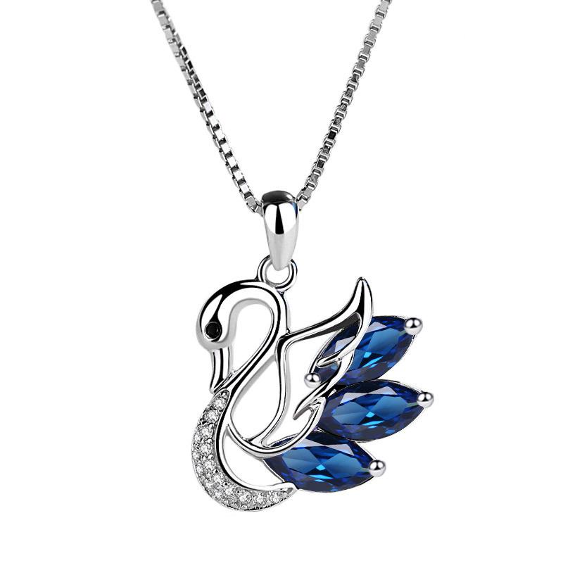 BELLA BOX Новая роскошная модная подвеска в виде лебедя, универсальная индивидуальная цепочка на ключицу для женщин, очаровательная подвеска на свадьбу, помолвку, изящные ювелирные изделия, новые модные украшения