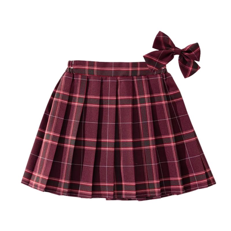 Юбки-плиссе в полоску и клетку для девочек JK, 13 цветов, 120-170, летняя детская школьная короткая юбка принцессы