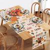Bonhause Gobble Turkey Thanksgiving Table Runner 13x72 Inch Fall Autumn Maple Leaves Harvest Kitchen Dinning Table Decoration for Indoor Outdoor Home