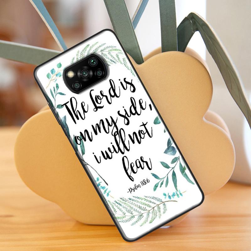 Цитаты из библейских стихов для POCO X3 GT F1 F2 F3 M3 M4 X3 Pro, чехол для телефона Xiaomi Mi 11T Pro 10T 11 Lite, чехол