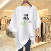 Cotton bear print short-sleeved t-shirt women's summer new loose casual top bottoming shirt