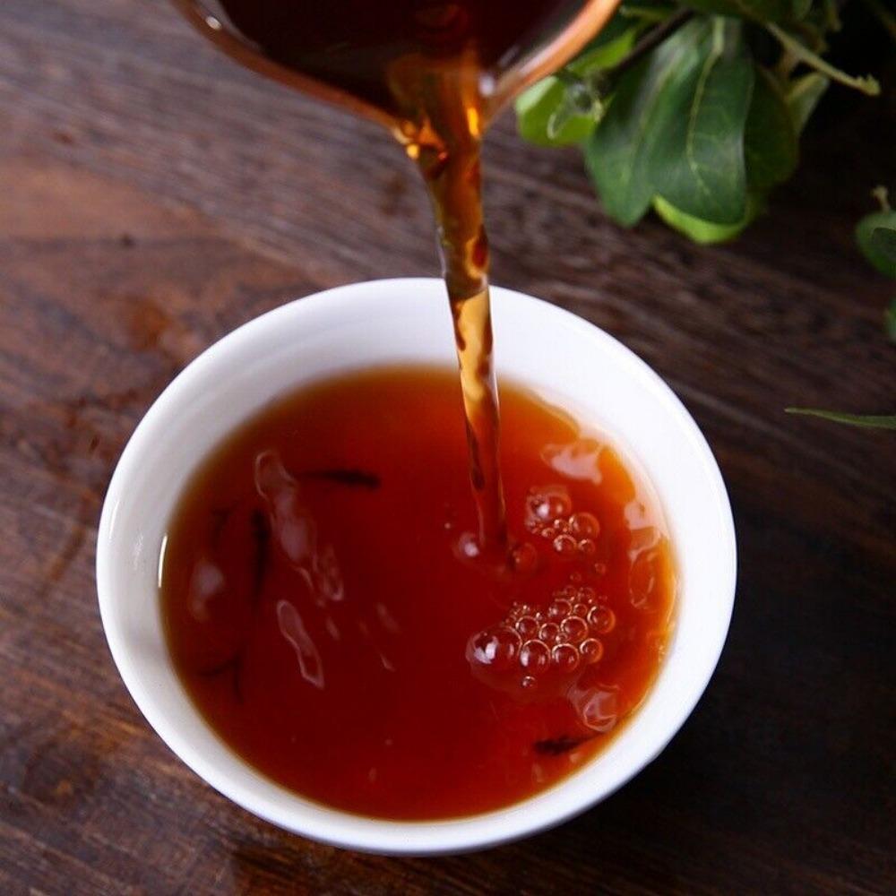 Чай Пуэр Menghai Ripe Tea Cake Yunnan Qizi Cake Чай Пуэр 357г