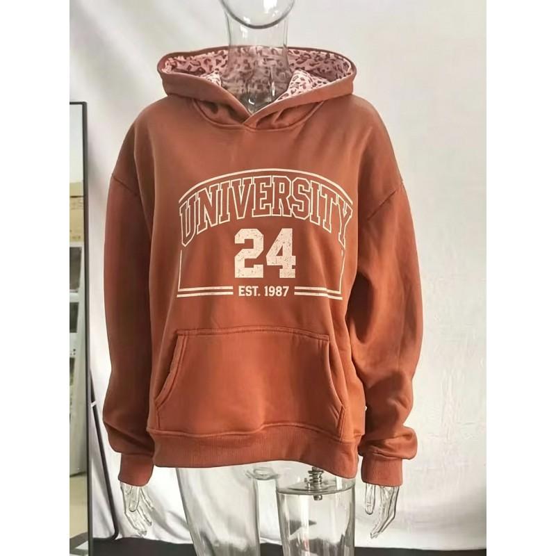 2026 Fall Winter Gothic Streetwear Hoodie Men Loose Fit Cotton Print Sweatshirt Casual Daily Wear